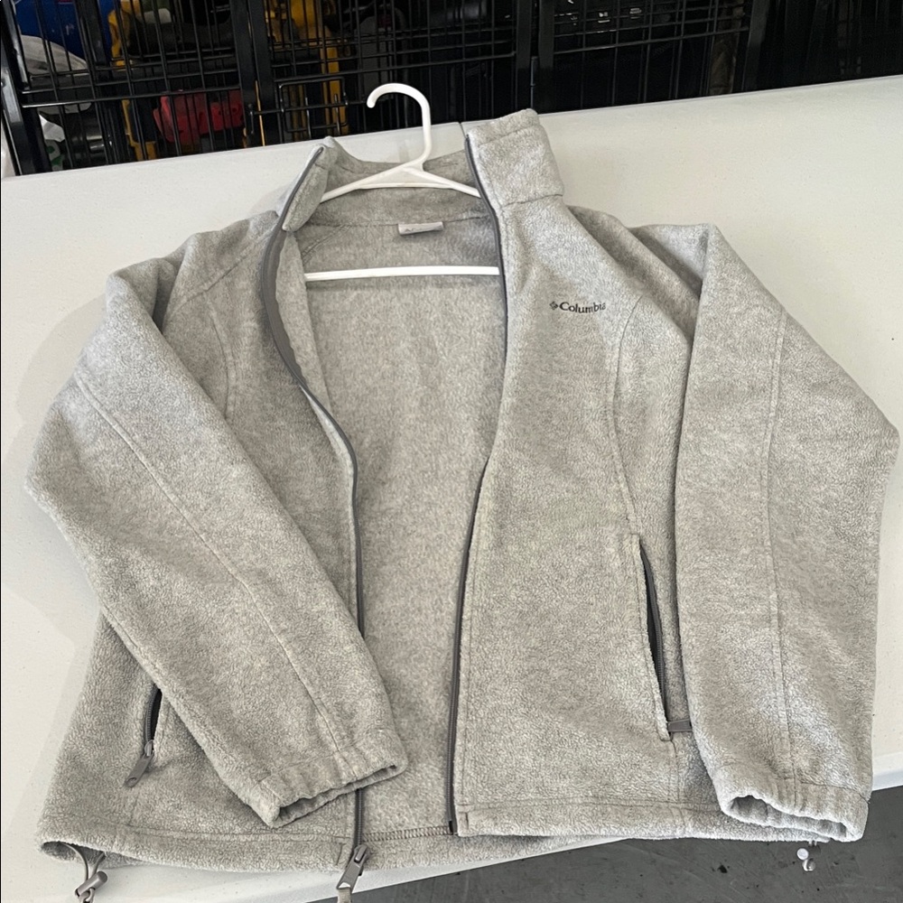Columbia Light Gray Full-Zip Jacket